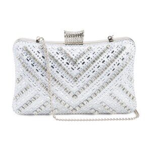 ALESSIA BIANCHI Beaded Minaudiere Clutch